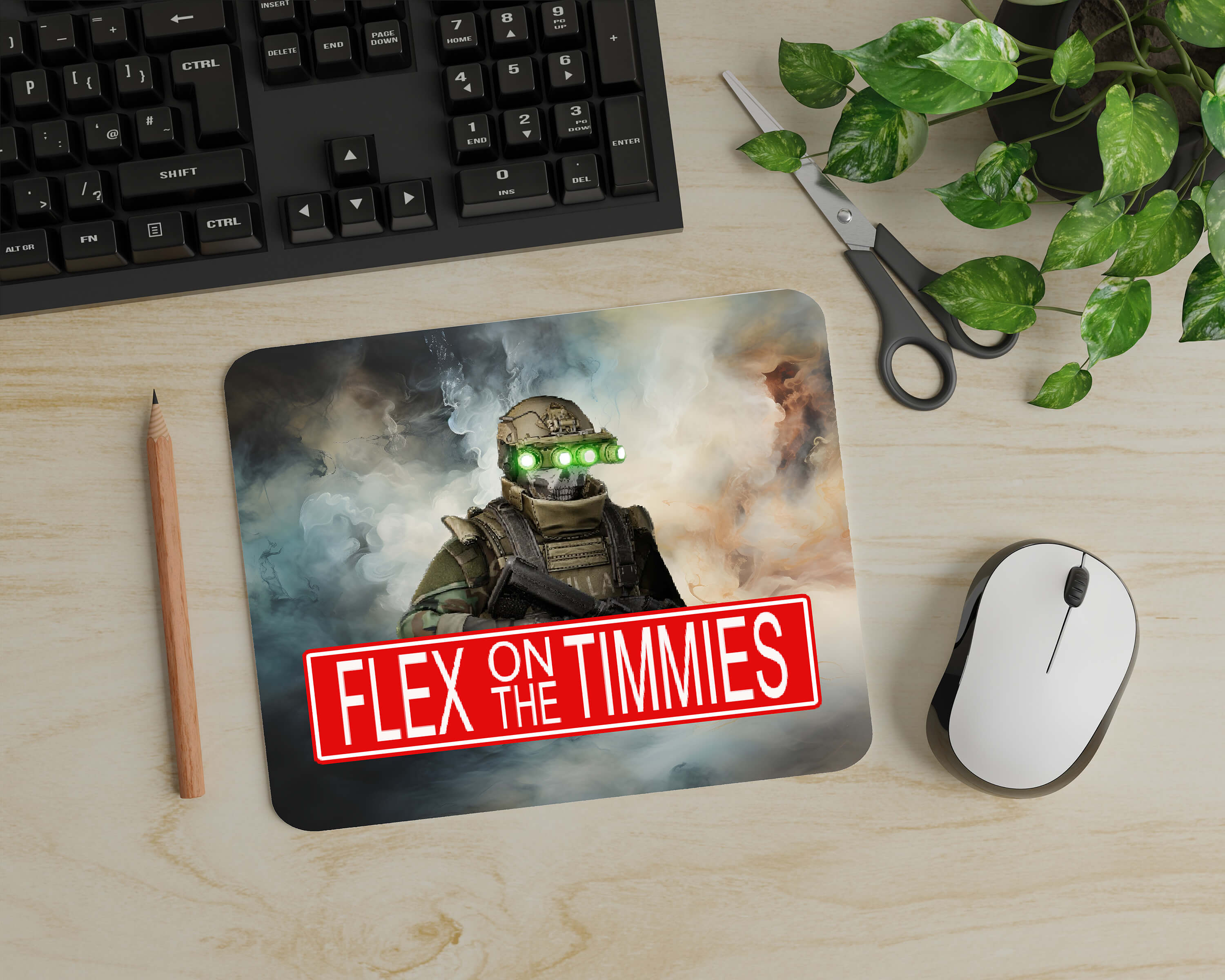 Flex on the Timmies Mouse Pad